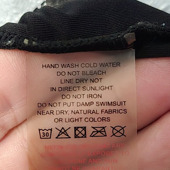 Retro Style One Piece Swimsuit Tummy Control Bathing Suit Push up Full Circle - Picture 7 of 8